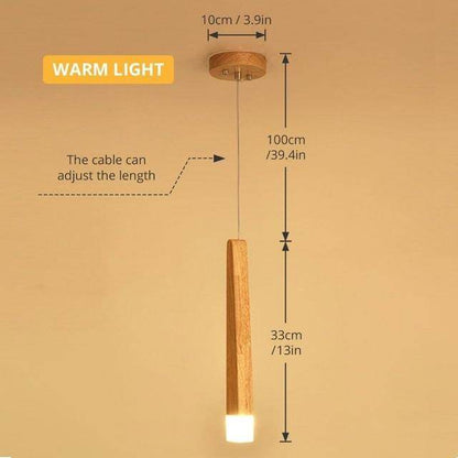 Led Pendant Lamp  Matchstick Pendant Lamp Wooden Light Creative Pendant Lamp Bar Saloon Restaurant Home Modern  Solid Wood Lamp