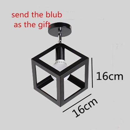 Retro Indoor Lighting Vintage Ceiling Light LED Lights More Kinds Iron Cage Lampshade Warehouse Style Light Fixture