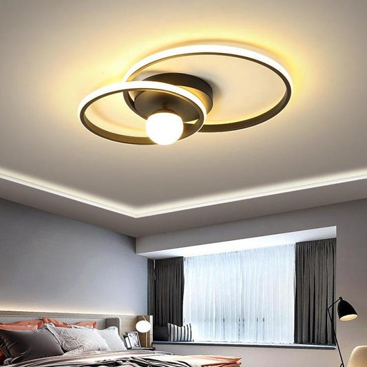 Nordic Style Bedroom Lamp Ring Ceiling Lamp