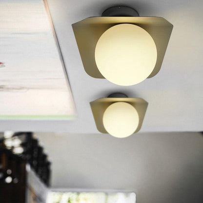 Creative Ceiling Lamp Contracted LED Glass Iron Indoor Light Decorate Lighting Restaurant   Modern Light Fixture