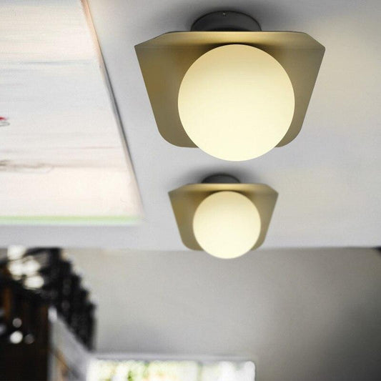 Creative Ceiling Lamp Contracted LED Glass Iron Indoor Light Decorate Lighting Restaurant   Modern Light Fixture