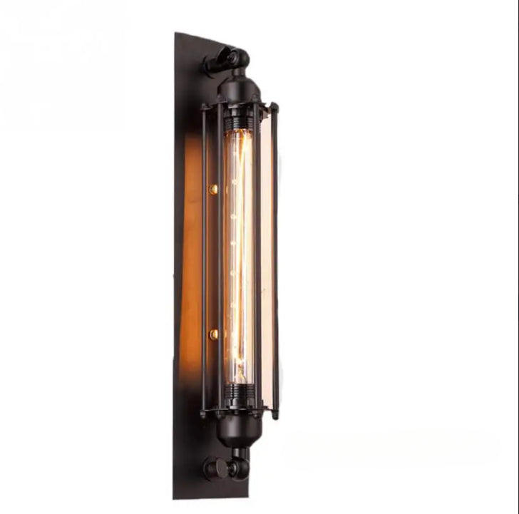 Antique Grow Flute Wall Lamp Wrought Iron American Industrial Style Retro Restaurant Corridor Aisle Lighting Wall Lamp