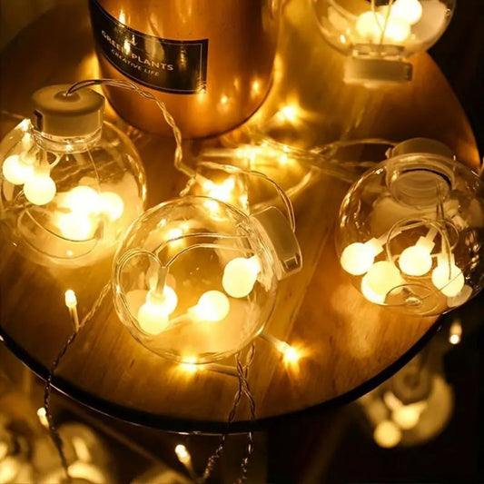 Wishing Ball Curtain String Light Battery Box Garden Lamp Starry Sky LED Camping Lights New Year Christmas Room Decoration