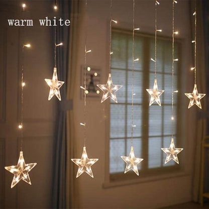 Christmas lights indoor/outdoor fairy lights Moon Star Lamp LED String Decoration for home Party Holiday lighting