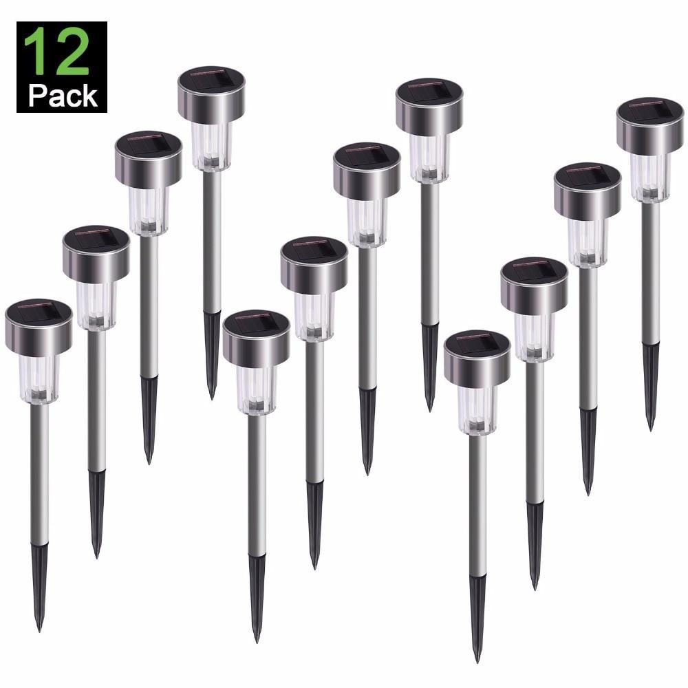 LED Solar Garden Lights Outdoor Solar Powered Lamp Lantern Waterproof Led Landscape Lighting Pathway Patio Yard Lawn Decoration