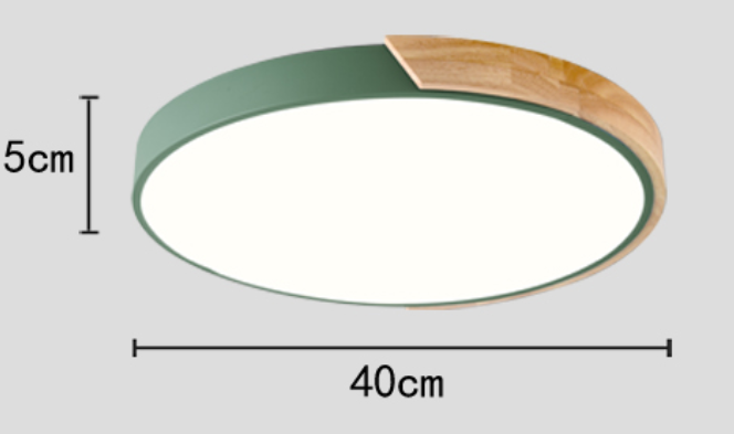 Nordic Wood led Ceiling Lights Modern Colorful Bedroom Ceiling Lamps Round thin plafondlamp Lighting lamparas de techo 30cm 40cm