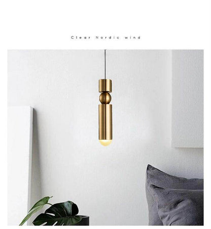 Nordic Pendant Lamp Modern Kitchen Lamp Dining Room Bar Counter Shop Pipe Pendant Down Tube LED Lights Office Livingroom
