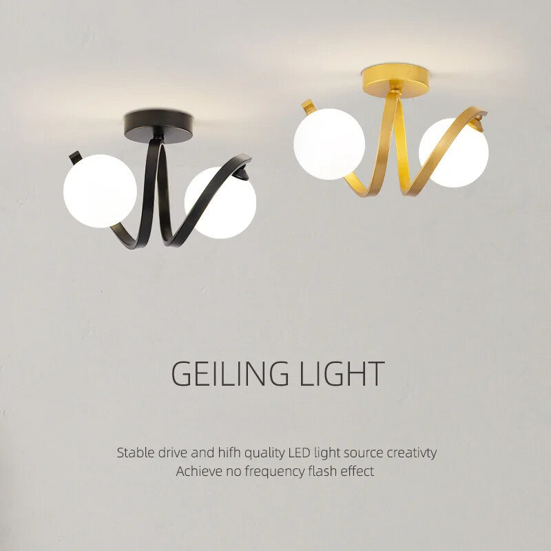 Modern Glass Ceiling Lights Indoor Lighting  Balcony Entryway Cloakroom Fixtures