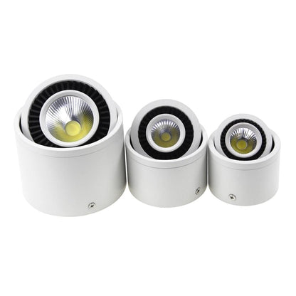 Dimmable Surface Mounted LED COB Downlight 5W/7W/9W/15W LED Lamp Ceiling Spot Light with LED Driver White/Warm White