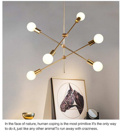 Nordic Modern Pendant Lights Long Pole Designer Pedant Lamps Ceiling Art Decoration Hanging Lamp Bar Dining Kitchen Living Room