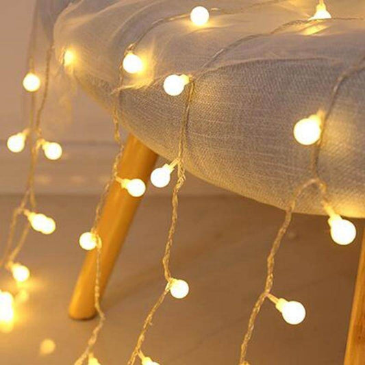 2M 5M 10M Cherry Balls LED  Fairy String Lights Battery USB Operated Wedding Christmas Outdoor Room Garland Decoration