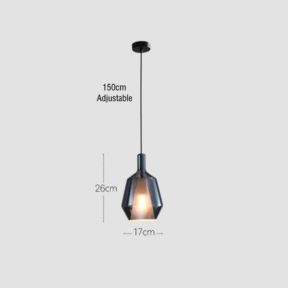 Creative Stained Glass Chandelier Nordic Single-headed Chandelier