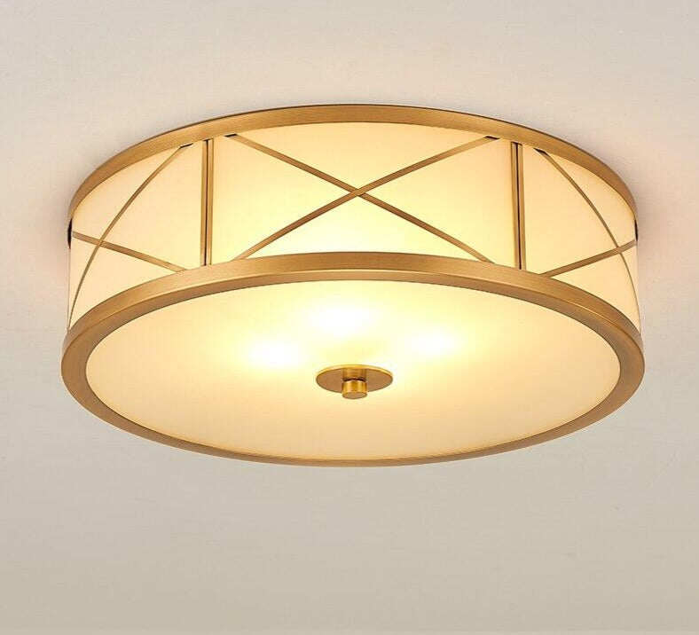 Vintage Design LED Ceiling Lights Round Simple Lampara De Techo Mmoderna Lighting Fixtures Living Room Bedroom Kitchen