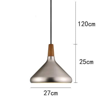 Brushed Gold/Silver Modern Pendant Lights Industrial  Kitchen Pendant Lamp Shade Light For Dining Room Kitchen Decoration