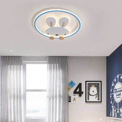 Light In The Bedroom Simple Modern Creative Cartoon Bunny Princess Room Lamp Led Ceiling Lamp