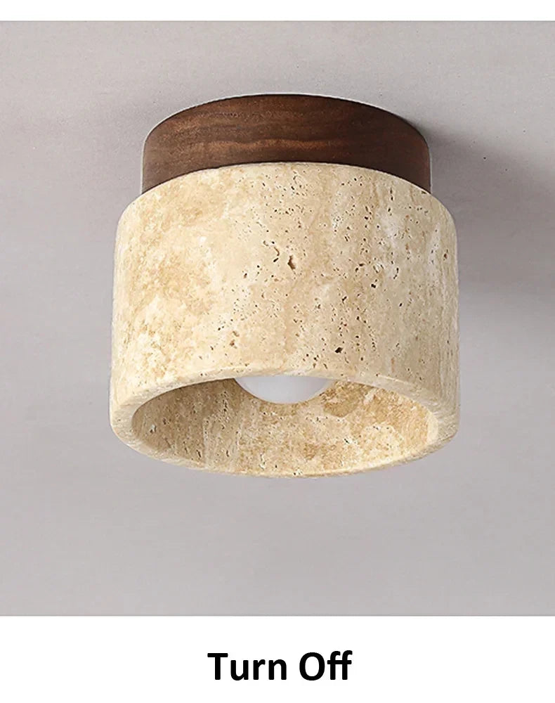 Nordic Modern Stone Ceiling Lamp Bedroom Corridor Flush Mounted Foyer Hallway Lights Fixture Staircase Indoor Lighting Decor Led