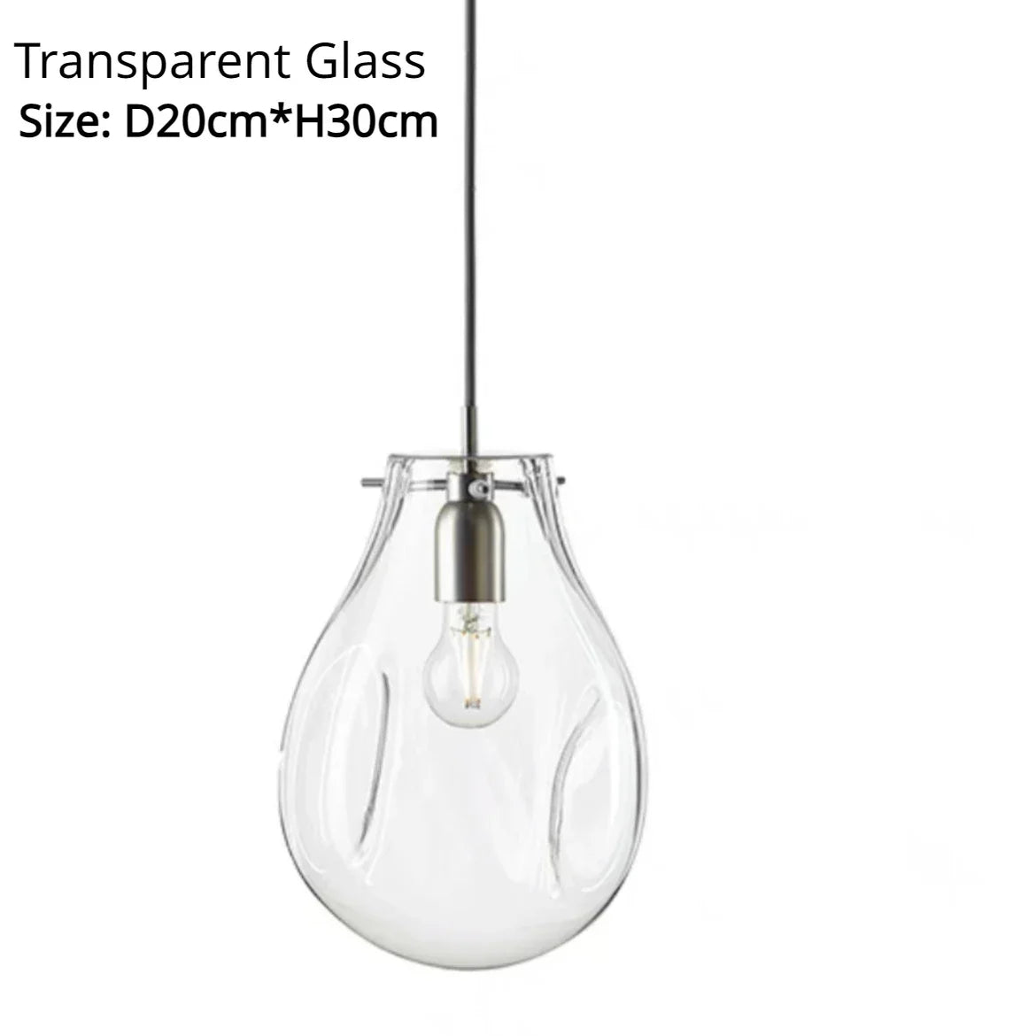 Nordic Pocket Glass Chandelier Table Dining Kitchen Island Pendant Lights Decor Lighting Suspension Design