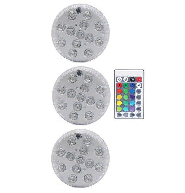 New 16 Colors Submersible Led Lights With Magnet and Suction Cup Pond Fountain Underwater LED Night Light for Vase,Fishtank