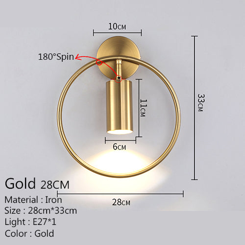 Nordic  Bedroom  Lights  Room Decor Wall Light Lamps for Living Room Gold Wall  Decor  Lights