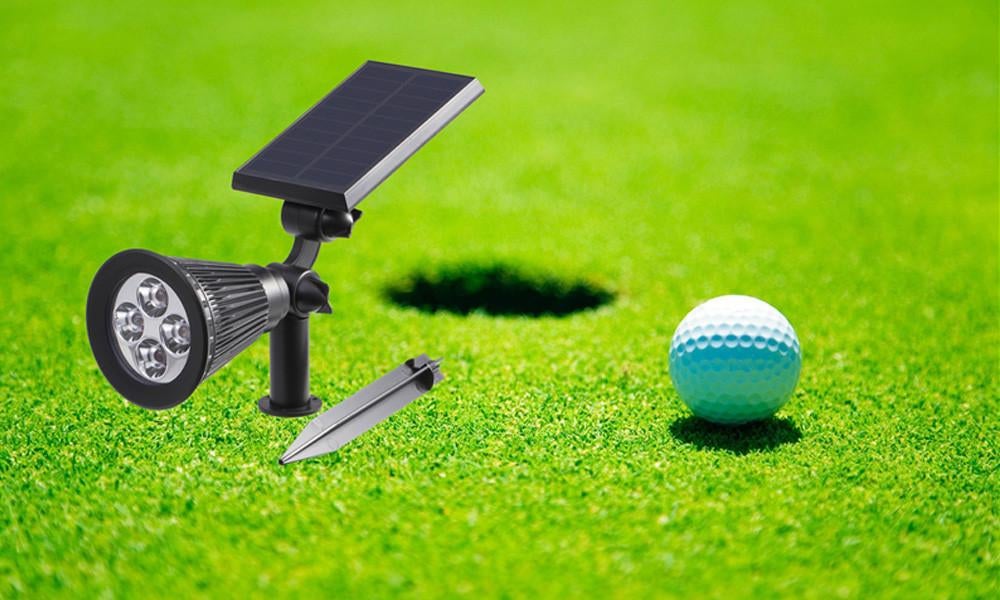 Solar Powered 4/7 LED Lamp Adjustable Solar Spotlight In-Ground IP65 Waterproof Landscape Wall Light Outdoor Lighting