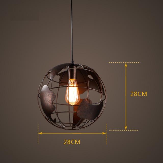 Nordic LED globe pendant lamp iron black / white lamp cafe living room bar office ceiling children ceiling lamp bedroom