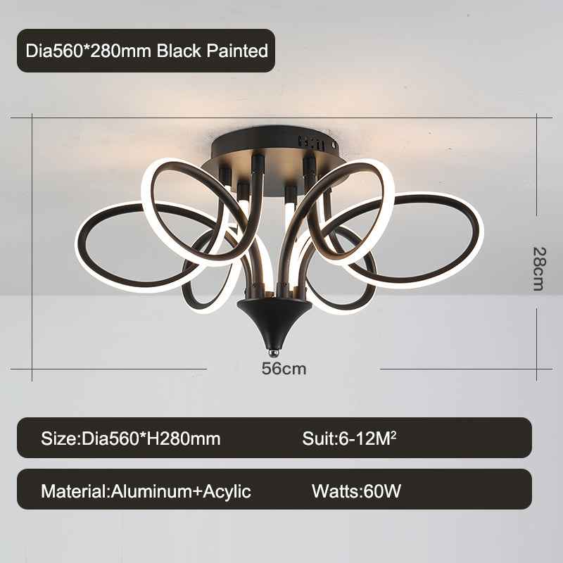 New Remote Controller Modern Led Ceiling Lights For Living Room Bedroom Dimmable Ceiling Lamp