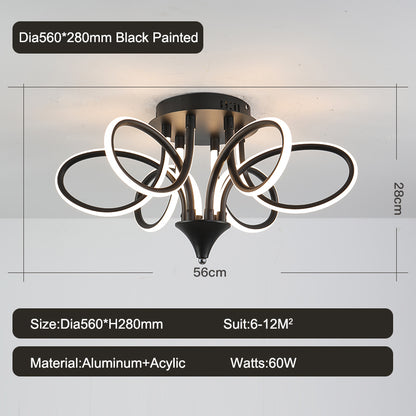 New Remote Controller Modern Led Ceiling Lights For Living Room Bedroom Dimmable Ceiling Lamp