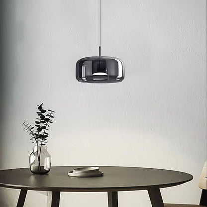 LED Modern Minimalist Dining Table Light Glass Restaurant Pendant Light, Single Head Three Head Restaurant Light Indoor Lighting