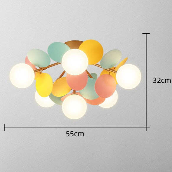 Bedroom Lamps Warm And Romantic Creative Online Celebrity Ins Petal Ceiling Lamp