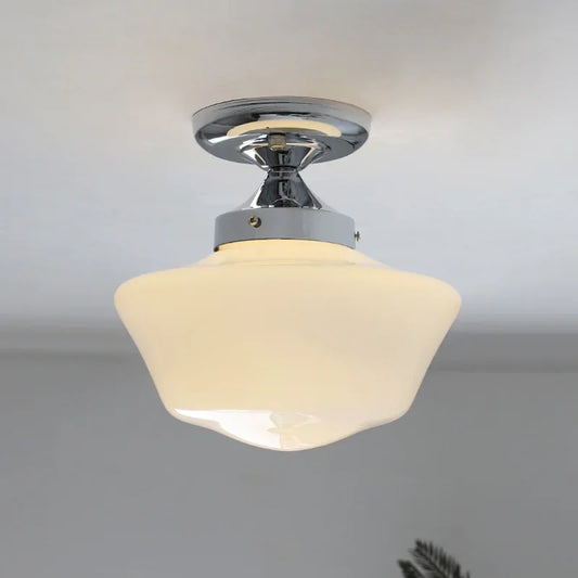Tart Vintage Nordic Creative Chandelier Egg Bauhaus Cream White Glass Sunshade Corridor Bedroom Restaurant Hotel Ceiling Light