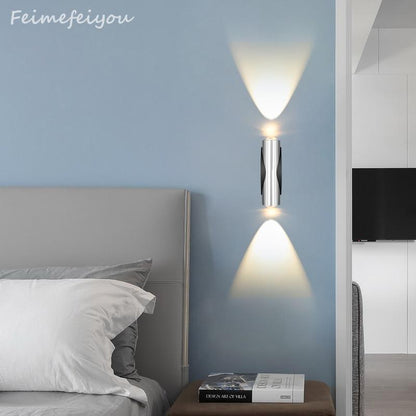 Luminaria High quality Indoor LED Wall Lamp material Aluminum Sconce bedroom Decorate Wall Light