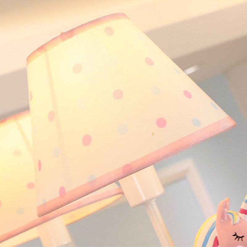 Chandelier Children's Room Lamp Boy And Girl Baby Bedroom Chandelier Nordic Pastoral  Cartoon Creative Pegasus Lamps
