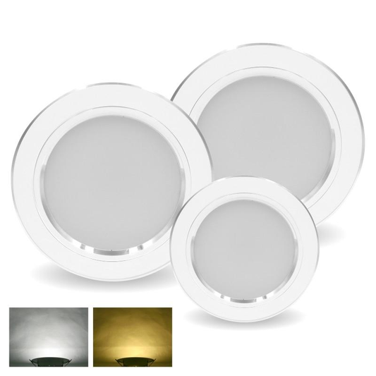 LED Downlight 5W 9W 12W 15W 18W Round White Ultra Thin Aluminum Recessed Lamp 220V 230V 240V Led Bulb Indoor LED Spot Lighting
