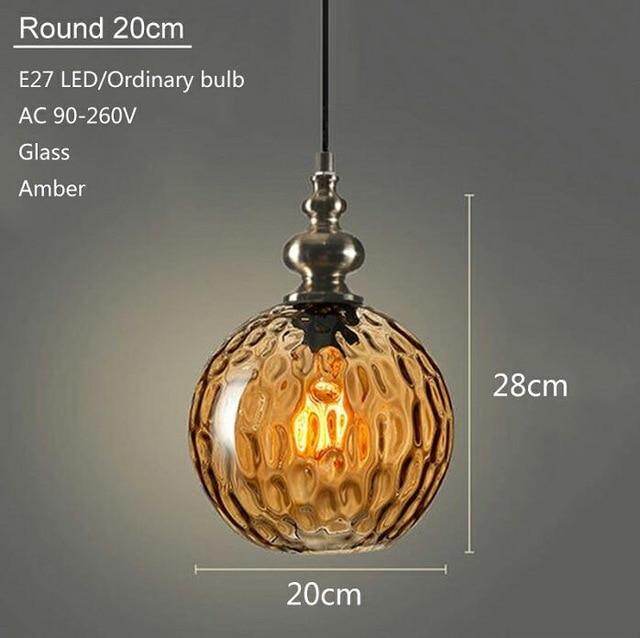 Modern Creative Europe Glass Pendant Light LED E27 With 3 Colors For Bedroom/Restaurant/Living Room/Kitchen/Cafe/Hotel/Office