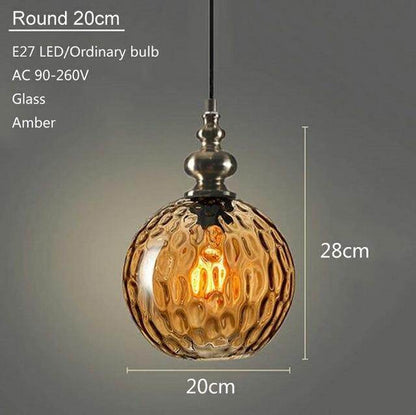 Modern Creative Europe Glass Pendant Light LED E27 With 3 Colors For Bedroom/Restaurant/Living Room/Kitchen/Cafe/Hotel/Office
