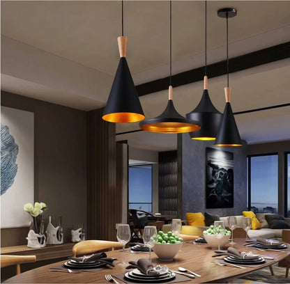 Slope indoor wrought iron lampshade LS01 retro retro Edison modern chandelier LED ceiling living room bedroom home lamp