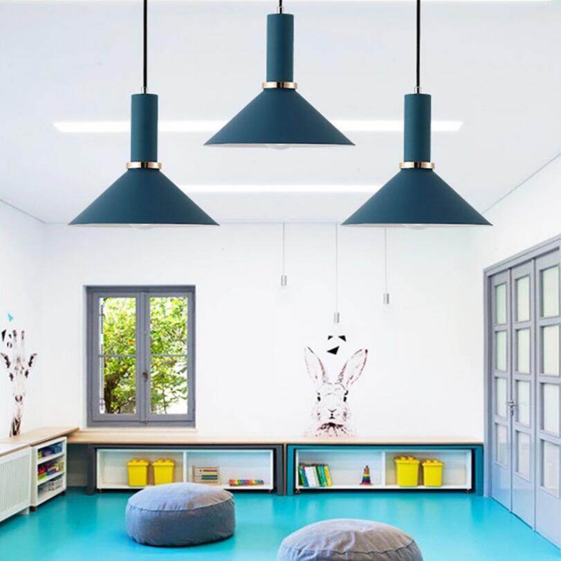 Nordic Macarons pendant lights Modern bedroom bedside dining room Pendant lamp Bar/cafe individual creative lighting fixtures