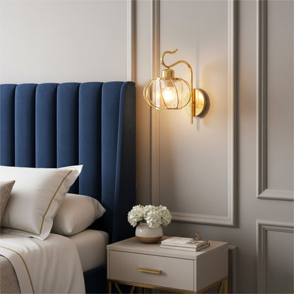 Modern Luxury Gold Wall Lamp Nordic Creative Crystal Sconce Living Room Hallway Bedside Indoor LED Wall Light