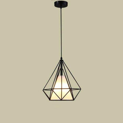Nordic LED Diamond Pendant Light Colorful Lamp Shade E27 Creative Bar Tea Restaurant Lighting Attic Lights Spider Light Lamps