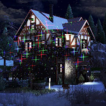 1pcs x-37p-d garden laser lights projector 18 festive designs for christmas halloween blue green red 3 color waterproof laser projector