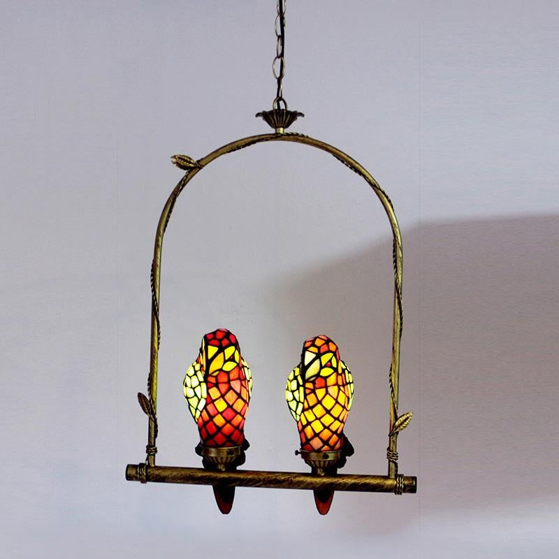 Creative Parrot Chandelier Retro Lighting Fixtures