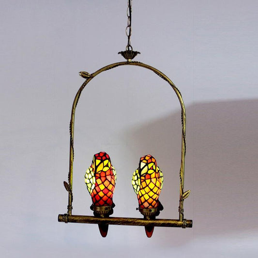 Creative Parrot Chandelier Retro Lighting Fixtures