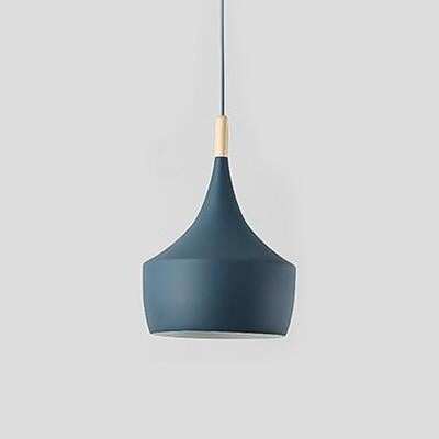 Modern Nordic Pendant Lights Iron Lampshade Wood LED Hanging Lamp