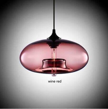 Nordic Modern Hanging 7 Color Glass Pendant Light