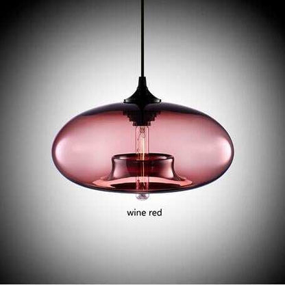 Nordic Modern Hanging 7 Color Glass Pendant Light
