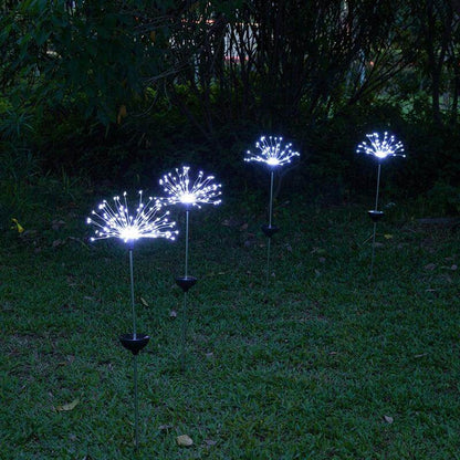 90/150 LED solar light outdoor waterproof eight function flash string lights lawn fireworks lamp garden Christmas holiday decor