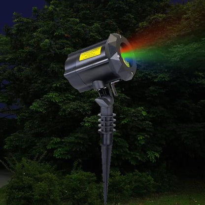 1pcs x-33p-b rgb led laser projector moving pattern lamps stage light outdoor snowflakes stage light christmas party garden