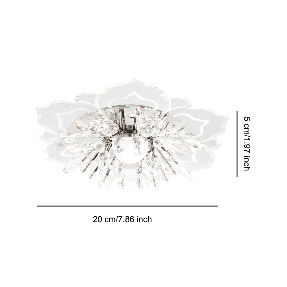 Spotlight led ceiling lamp embedded crystal downlight corridor lamp modern minimalist creative porch lamps