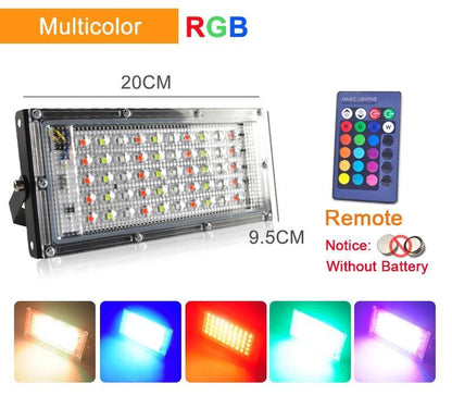 LED Floodlight 100W 50W 10W LED Spotlight IP65 Waterproof Outdoor Refletor Lighting Square Lamp Garden Flood Light
