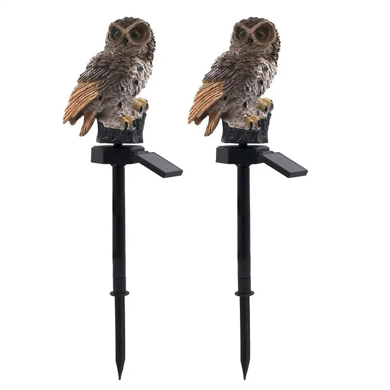 Led Solar Power Outdoor Garden Waterproof lighting Night Lights Owl Shape Energia Lamp Owl Stake Lawn Light decoration